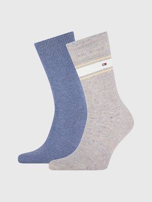 Beige Tommy Hilfiger 2-Pack Multicolour Men's Socks | TH012EXL