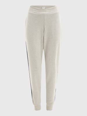 Beige Tommy Hilfiger Exclusive Signature Detail Joggers Women's Pants | TH367DBU