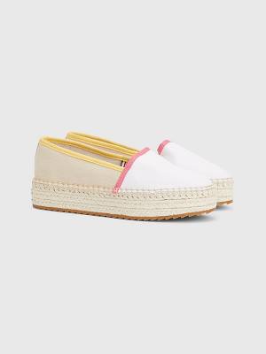 Beige Tommy Hilfiger Flatform Espadrilles Women's Loafers | TH035IUD