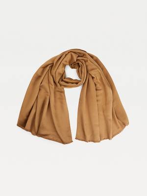 Beige Tommy Hilfiger Metallic Signature Women's Scarves | TH256NEY