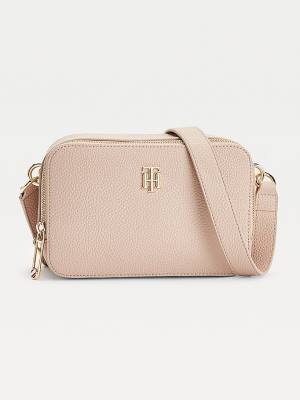 Beige Tommy Hilfiger Monogram Camera Women's Bags | TH198ECD