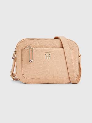 Beige Tommy Hilfiger Pebble Grain Camera Women's Bags | TH142GEI