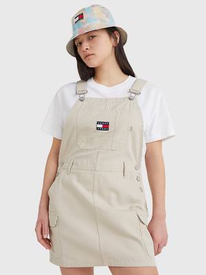 Beige Tommy Hilfiger Surplus Dungaree Women's Dress | TH034YVE