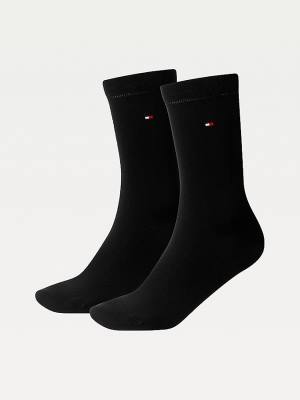 Black Tommy Hilfiger 2-Pack Casual Women's Socks | TH817ERJ