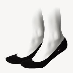 Black Tommy Hilfiger 2-Pack Invisible Women's Socks | TH297AXP