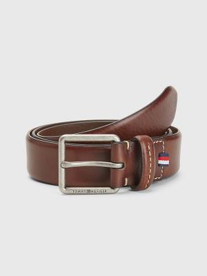 Black Tommy Hilfiger Casual Leather Essential Men's Belts | TH561VQT