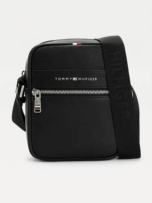 Black Tommy Hilfiger Casual Small Reporter Men's Bags | TH208XUS