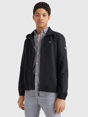 Black Tommy Hilfiger Classics Bomber Men's Jackets | TH628FDN