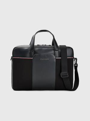 Black Tommy Hilfiger Commuter Small Computer Men's Bags | TH786THB