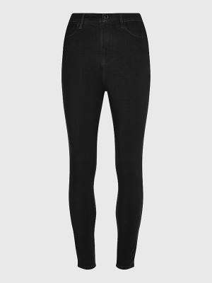 Black Tommy Hilfiger Curve Sculpt High Rise Super Skinny Women's Pants | TH253OIY