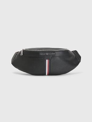 Black Tommy Hilfiger Downtown Crossbody Men's Bags | TH297VTB