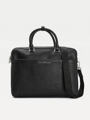 Black Tommy Hilfiger Downtown Slim Computer Men's Bags | TH846YIK