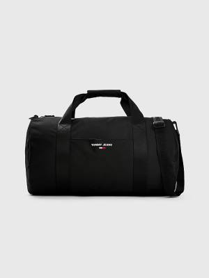 Black Tommy Hilfiger Essential Logo Duffle Men's Bags | TH392MHJ