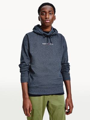 Black Tommy Hilfiger Essential Logo Men's Hoodie | TH540KEF