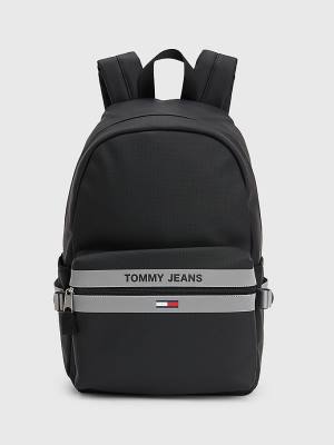 Black Tommy Hilfiger Essential Reflective Backpack Men's Bags | TH102DSV