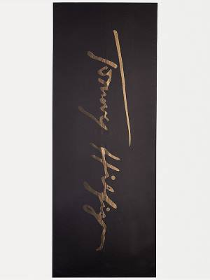 Black Tommy Hilfiger Metallic Signature Women's Scarves | TH082CWN