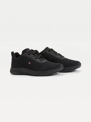 Black Tommy Hilfiger Modern Lightweight Mesh Men's Sneakers | TH814BFH