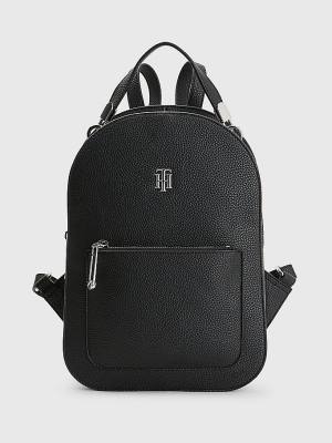 Black Tommy Hilfiger Pebble Grain Backpack Women's Bags | TH586FBS