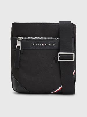 Black Tommy Hilfiger Small Crossover Men's Bags | TH039RWA