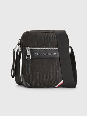 Black Tommy Hilfiger Small Reporter Men's Bags | TH697MEQ