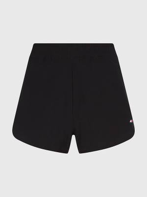 Black Tommy Hilfiger Sport Stretch Woven Women's Shorts | TH398MAB