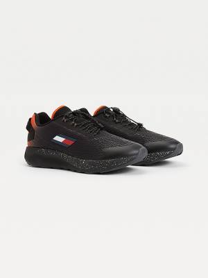 Black Tommy Hilfiger Sport Trail Men's Sneakers | TH647ZWA