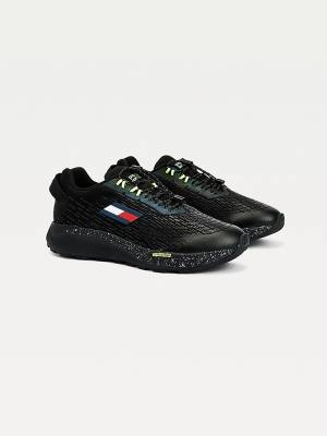 Black Tommy Hilfiger Sport Trail Women's Sneakers | TH512CDQ