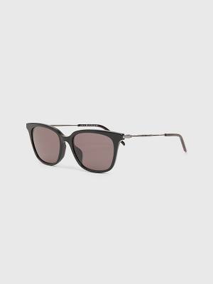 Black Tommy Hilfiger Square Men's Sunglasses | TH923MSD