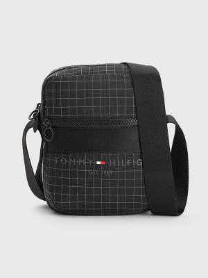 Black Tommy Hilfiger TH Established Small Reporter Men's Bags | TH248ARO