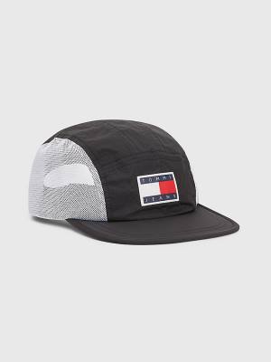 Black Tommy Hilfiger Travel Mesh Cap Men's Hats | TH453EXN