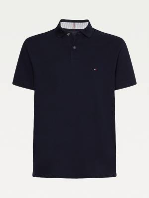 Blue Tommy Hilfiger 1985 Essential TH Flex Men's Polo Shirts | TH457SYD