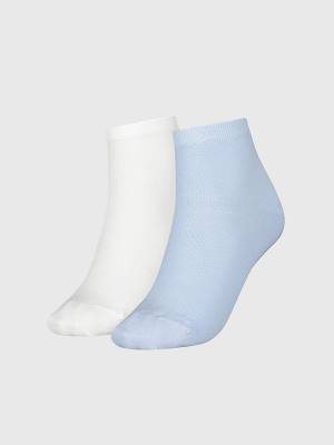 Blue Tommy Hilfiger 2-Pack Casual Short Women's Socks | TH390GOH