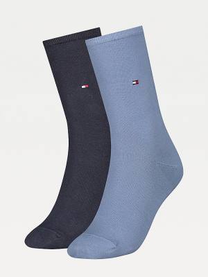 Blue Tommy Hilfiger 2-Pack Casual Women's Socks | TH319TWS