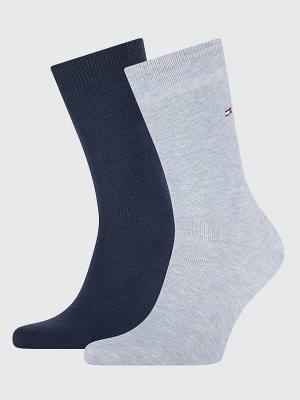 Blue Tommy Hilfiger 2-Pack Classic Men's Socks | TH267MXP