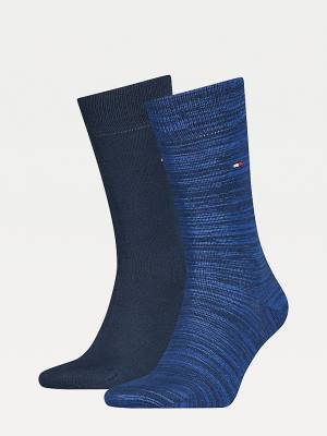 Blue Tommy Hilfiger 2-Pack Classic Men's Socks | TH487TQS