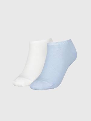 Blue Tommy Hilfiger 2-Pack Trainer Women's Socks | TH091NTB