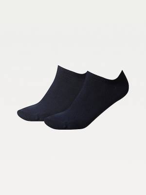 Blue Tommy Hilfiger 2-Pack Trainer Women's Socks | TH538ZBW