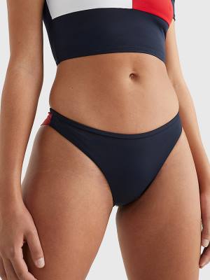 Blue Tommy Hilfiger Brazilian Bikini Bottoms Women's Swimwear | TH095BAV