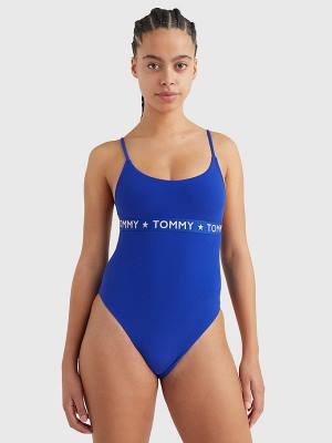 Blue Tommy Hilfiger Cheeky Fitsuit Women's Swimwear | TH610PSF