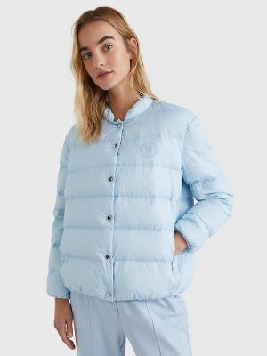 Blue Tommy Hilfiger Chic Down-Filled Women's Jackets | TH718JRV