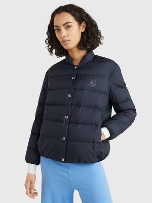 Blue Tommy Hilfiger Chic Down-Filled Women's Jackets | TH960MCJ