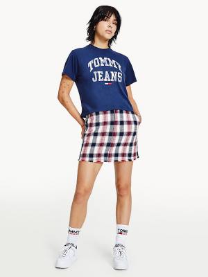 Blue Tommy Hilfiger Classics Argyle Women's T Shirts | TH294QYG