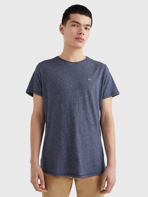 Blue Tommy Hilfiger Classics Slim Fit Men's T Shirts | TH421BCT