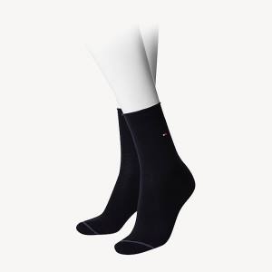 Blue Tommy Hilfiger Cotton Women's Socks | TH956DNR