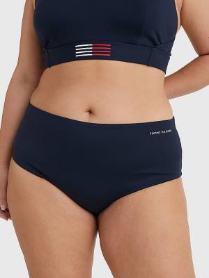 Blue Tommy Hilfiger Curve TH Flex Bikini Bottoms Women's Swimwear | TH652WEV