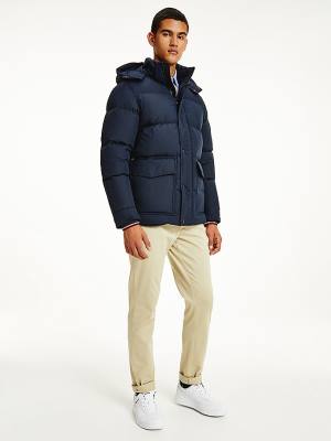 Blue Tommy Hilfiger Down Puffer Men's Jackets | TH390OSD