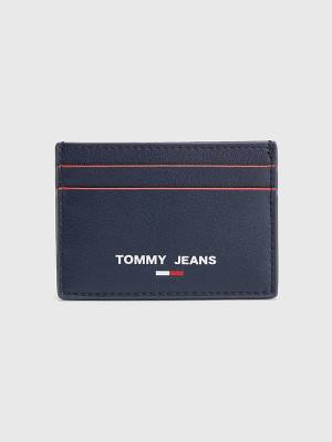 Blue Tommy Hilfiger Essential Card Holder Men's Wallets | TH028GOQ