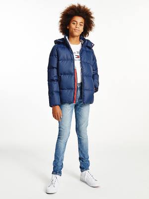 Blue Tommy Hilfiger Essential Down Boys' Jackets | TH217NXY