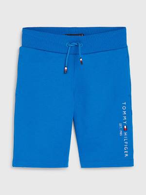 Blue Tommy Hilfiger Essential Drawstring Sweat Shorts Boys' Pants | TH097CAK