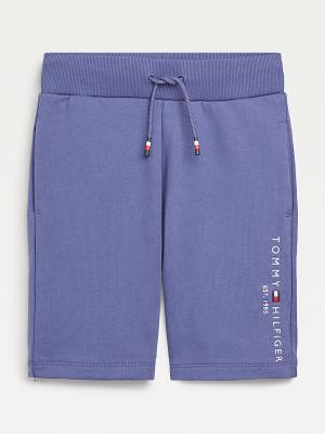 Blue Tommy Hilfiger Essential Drawstring Sweat Shorts Boys' Pants | TH941OZF